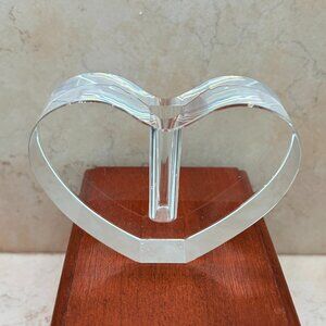 Crystal Tizo Bud Vase / Perfume Base Heart Shaped